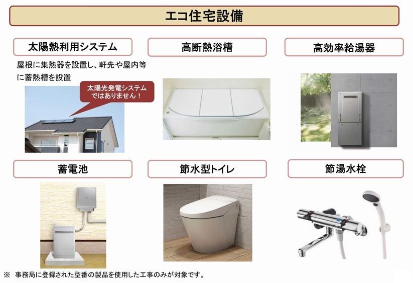 子育てエコホーム支援事業エコ住宅設備の設置工事内容